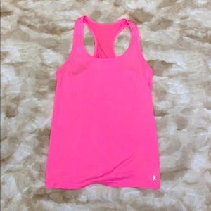 2 Sleeve less hot pink shirts